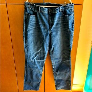 Talbots Blue Flawless Five Picket Jeans -Size 18
